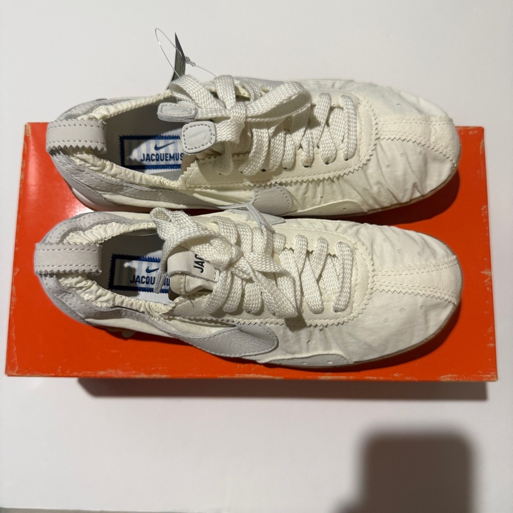 Jacquemus x Nike Moon Shoe Pearl White size 5.5 - Picture 7 of 9